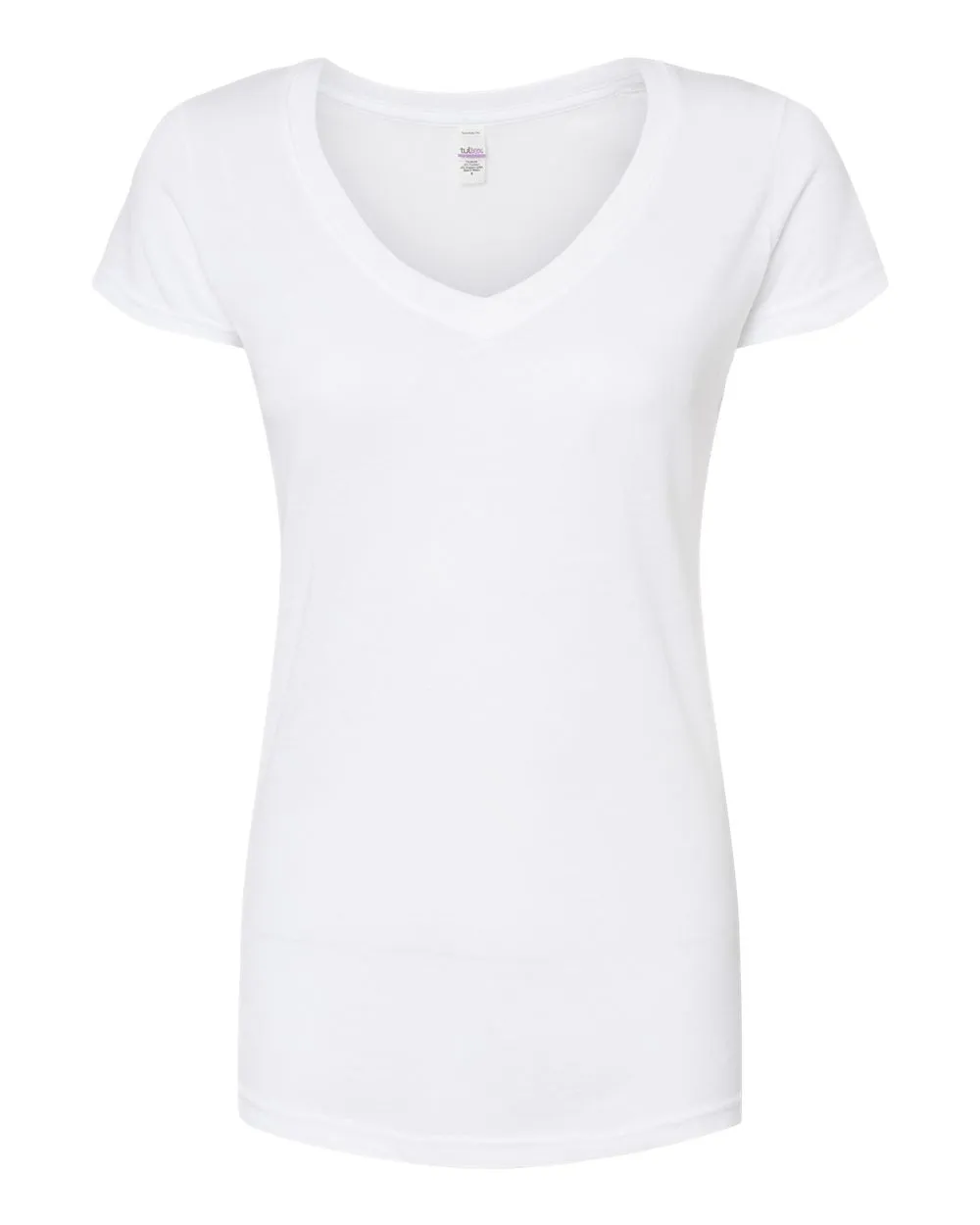 Tultex Women's Poly-Rich V-Neck T-Shirt 244