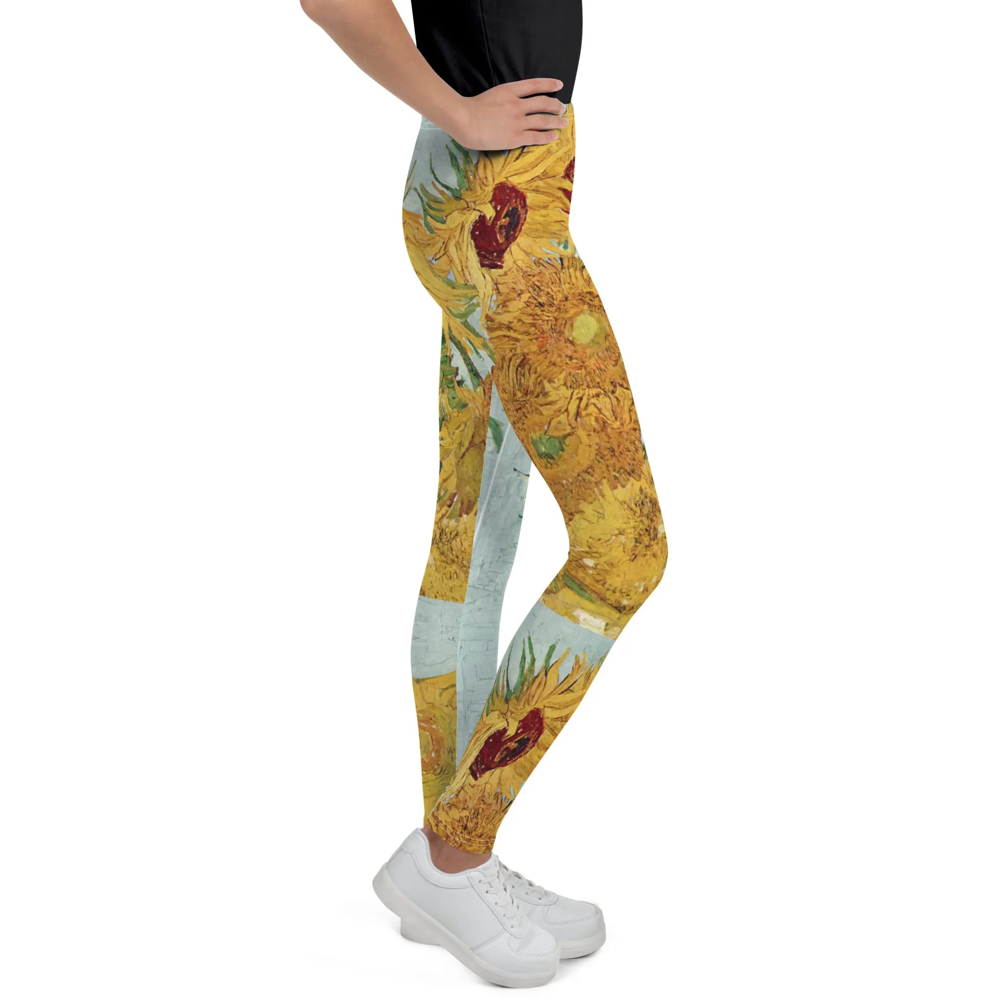 Van Gogh Inspired Sunflowers Teen Leggings