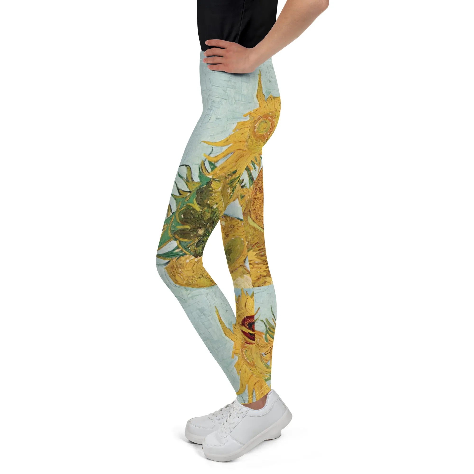 Van Gogh Inspired Sunflowers Teen Leggings