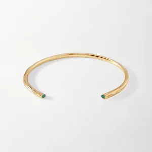 Victoria Textured Emerald Cuff