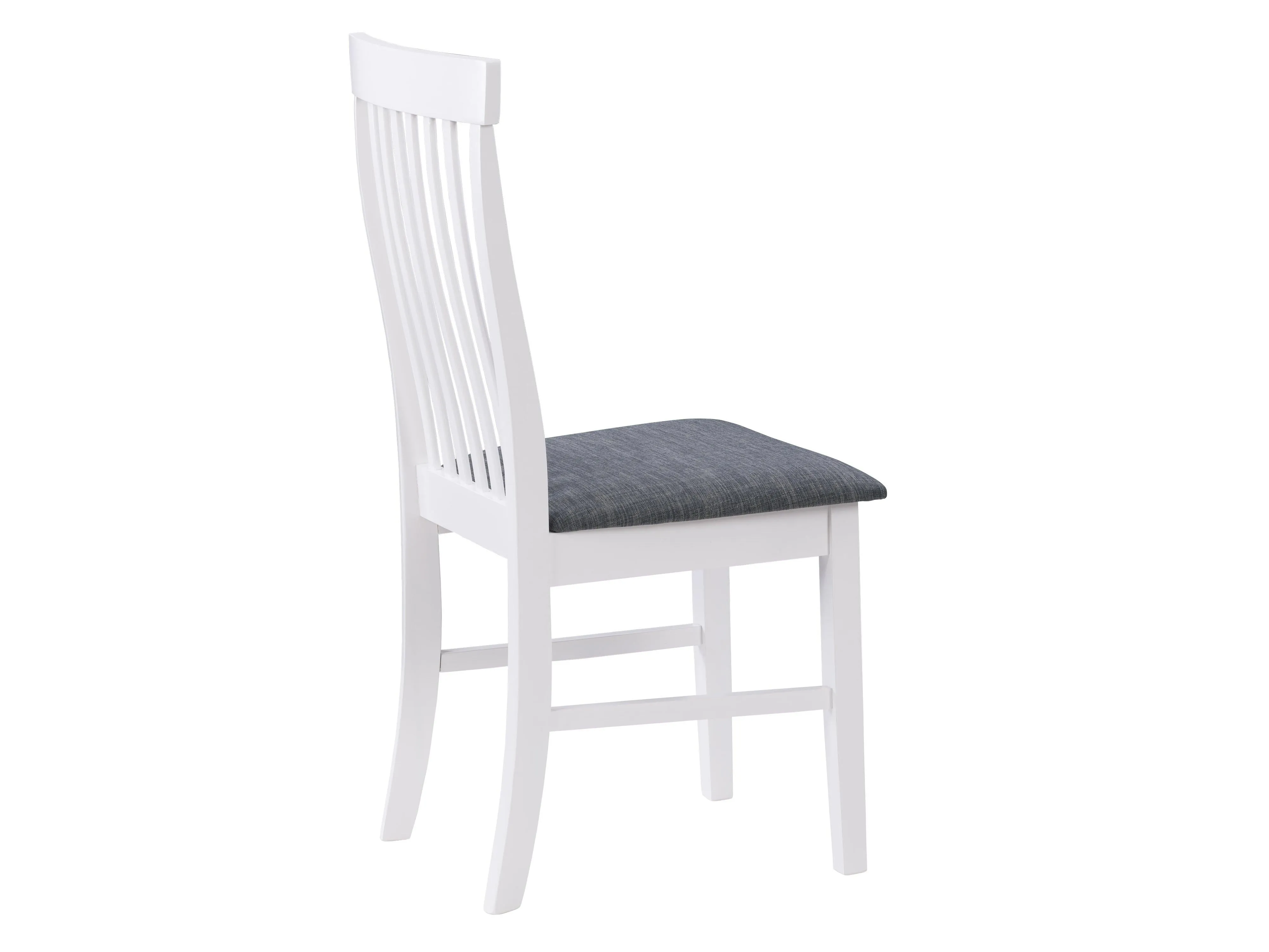 White Wooden Chairs, Set of 2