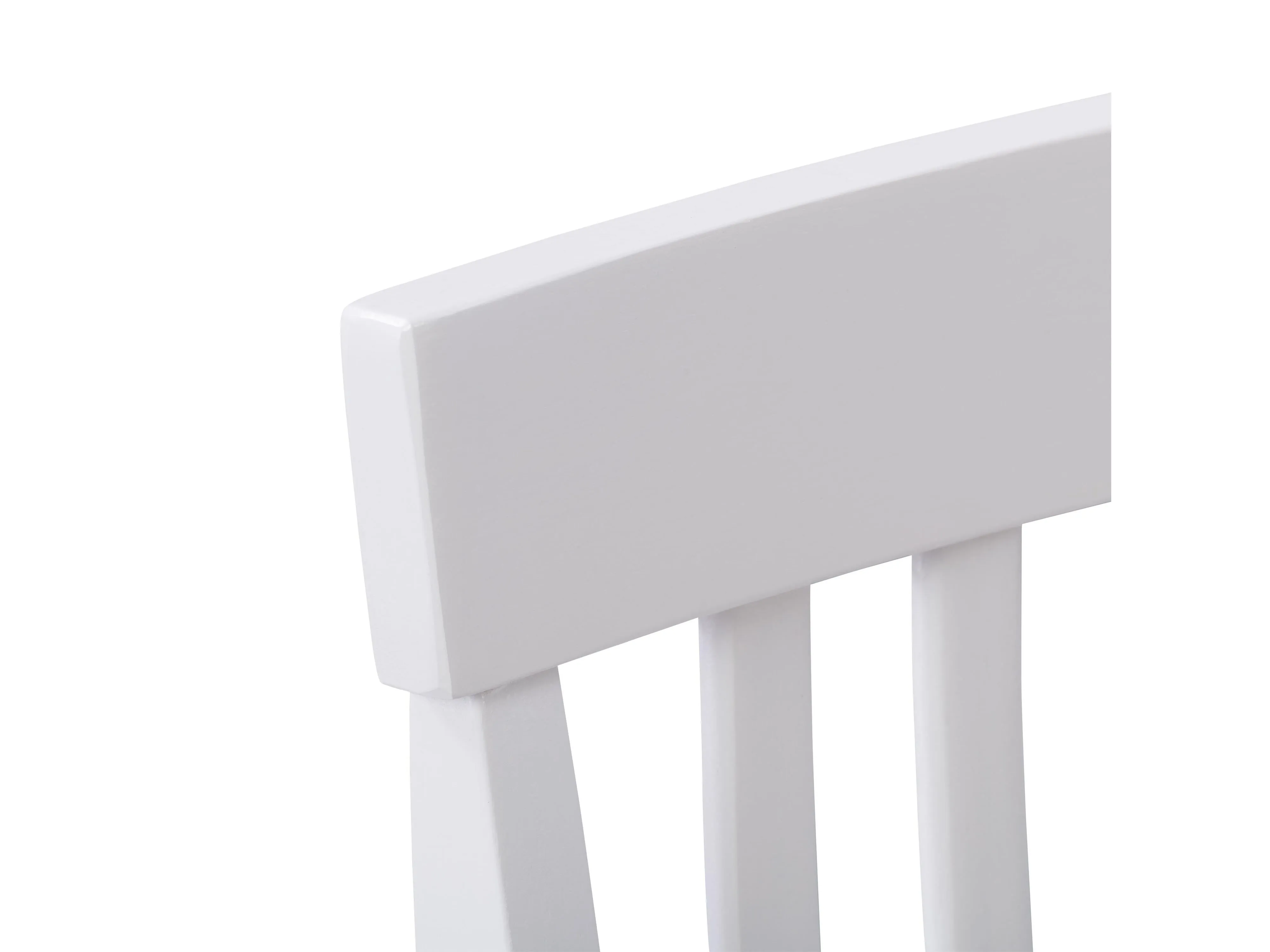 White Wooden Chairs, Set of 2