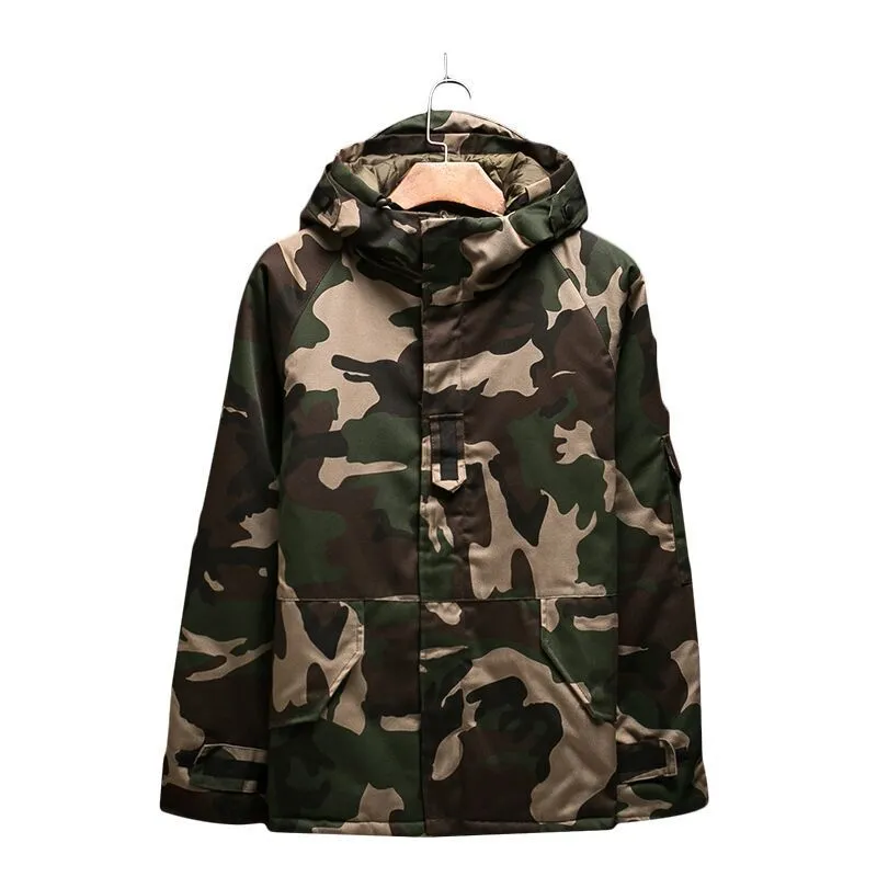 Winter camouflage cotton jacket men